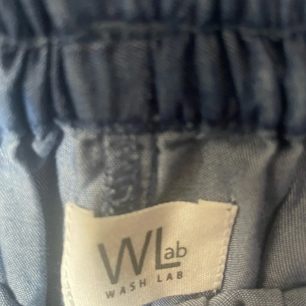 Wash Lab “Breezy Soft Denim Pleated Skirt” WL1423S – Victor Blue – Size L – NWT - Picture 5 of 6